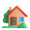 house with garden
